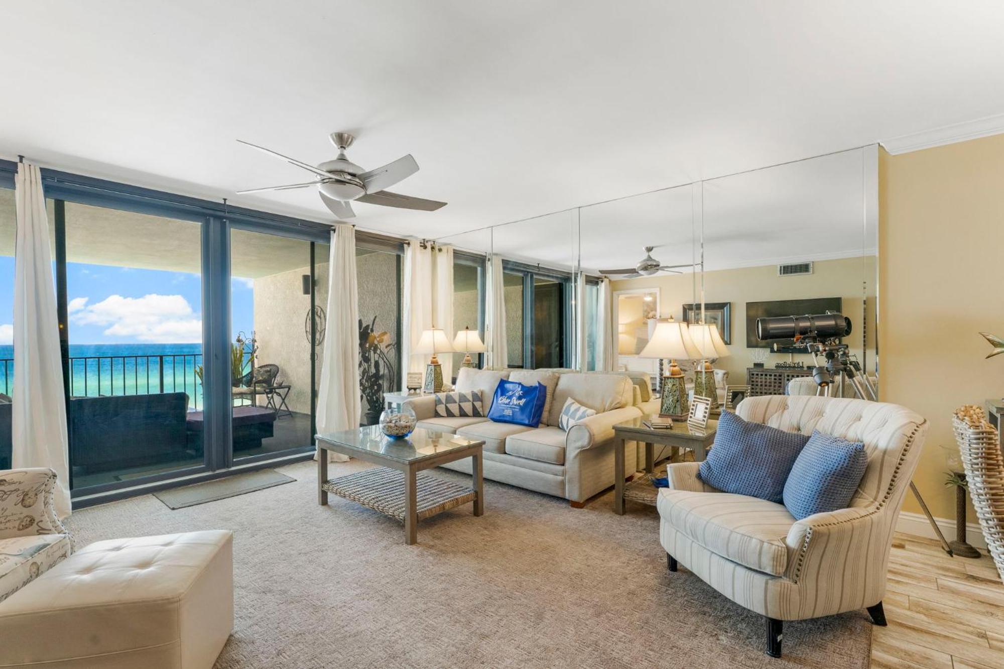 Stunning 2/2 Designer W Coastal Appeal Right On The Gulf! Panama City Beach